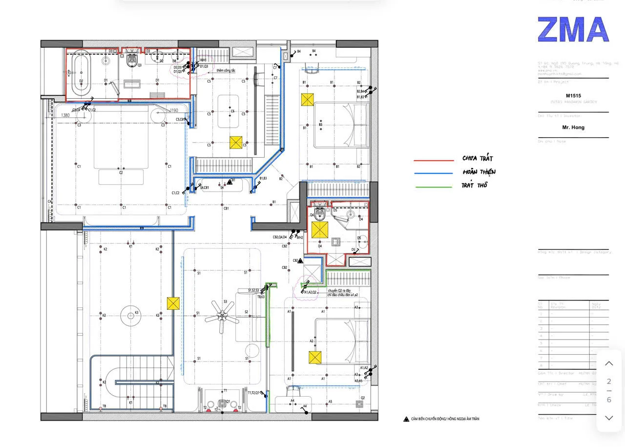 M1515: internal inspection of the plastering works — 20