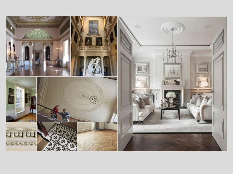 References ZMA gathered while developing the idea for a Georgian-style villa